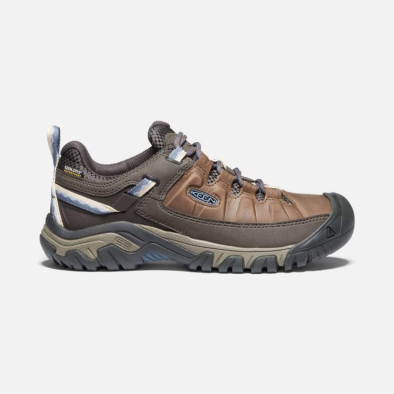 Keen Targhee III Waterproof Wanderschuhe Damen DE-52781 Brindle/Vintage Indigo - Keen Damenschuhe Br